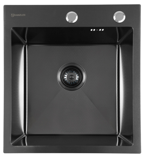 KANZLER Мойка KAS 450*500 BLACK PVD DECOR 